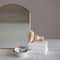 Hello Honey® 10'' Brass Finished Metal Framed Standing Mirror